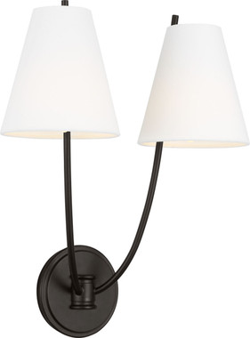 Visual Comfort Studio - CW1422AI - Two Light Wall Sconce - Marina - Aged Iron | Aged Iron