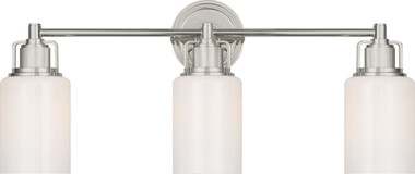 Visual Comfort Studio - CV1113PN - Three Light Bath - Ashford - Polished Nickel | Polished Nickel
