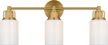 Visual Comfort Studio - CV1113BBS - Three Light Bath - Ashford - Burnished Brass | Burnished Brass