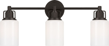 Visual Comfort Studio - CV1113AI - Three Light Bath - Ashford - Aged Iron | Aged Iron