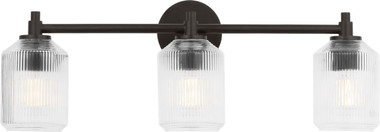 Visual Comfort Studio - CV1093AI - Three Light Bath - Barstow - Aged Iron | Aged Iron