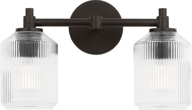 Visual Comfort Studio - CV1092AI - Two Light Bath - Barstow - Aged Iron | Aged Iron