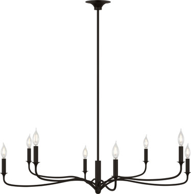 Visual Comfort Studio - AC1218AI - Eight Light Chandelier - Chatsworth - Aged Iron | Aged Iron