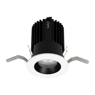 W.A.C. Lighting - R2RD1T-NTWB-BKWT - LED Regressed Downlight Trim - Volta - Black/White