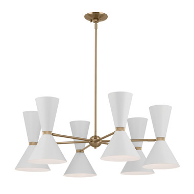 Kichler - 52566CPZWH - 12 Light Chandelier - Phix - Champagne Bronze
