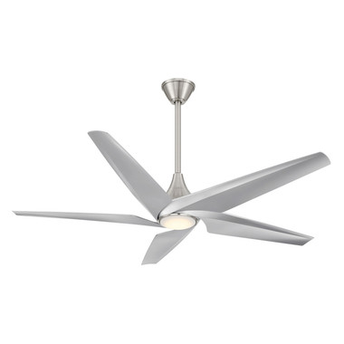 Minka Aire - F638L-BN/SL - 60"Ceiling Fan - Switch - Brushed Nickel With Silver Blades
