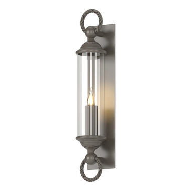 Hubbardton Forge - 303080-SKT-77-ZM0034 - One Light Outdoor Wall Sconce - Cavo - Coastal Dark Smoke