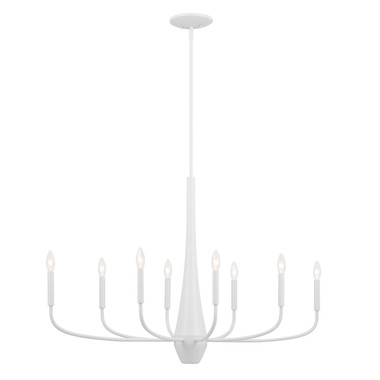 Kichler - 52528WH - Eight Light Chandelier - Deela - White