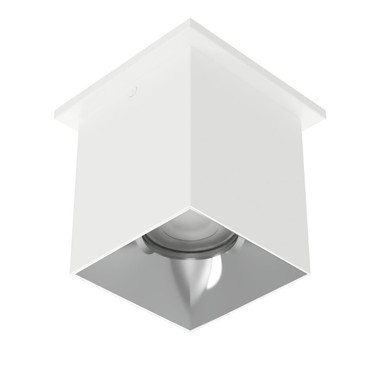 W.A.C. Lighting - C4ST-FCS-WTCH - LED Flush Mount - Zoron - White/Chrome