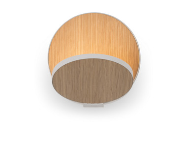 Koncept - GRW-S-MWT-WOK-HW - LED Wall Sconce - Gravy - Matte White, White Oak