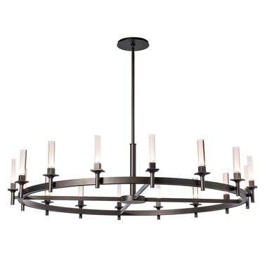 Hubbardton Forge - 131621-SKT-MULT-14-FD0886 - Windsor 16-Light Chandelier - Windsor - Oil Rubbed Bronze