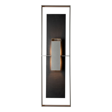 Hubbardton Forge - 302669-SKT-78-SL-ZM0851 - Shadow Box Extra Tall w/Slate Dark Sky Friendly Outdoor Sconce - Shadow Box - Coastal Burnished Steel