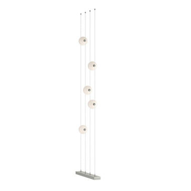 Hubbardton Forge - 289520-LED-STND-85-GG0668 - Abacus 5-Light Floor to Ceiling Plug-In LED Lamp - Abacus - Sterling