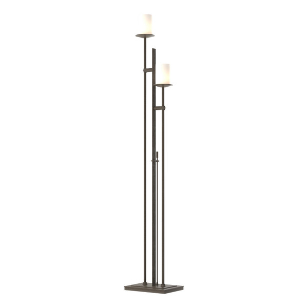 Hubbardton Forge - 234903-SKT-07-GG0188 - Rook Twin Floor Lamp - Rook - Dark Smoke