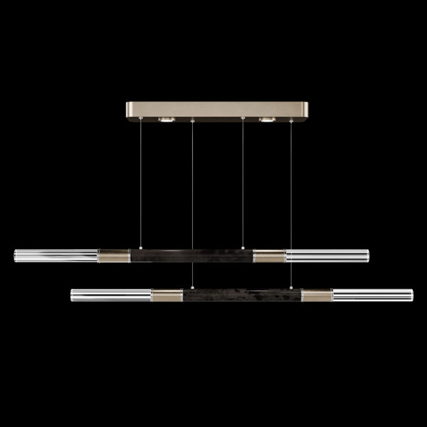 Fine Art Handcrafted Lighting - 100150-521 - LED Linear Pendant - Antonia - Soft Gold Leaf
