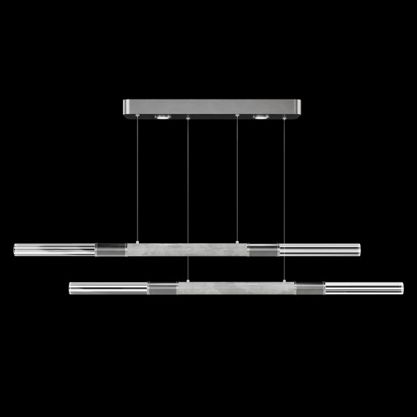 Fine Art Handcrafted Lighting - 100150-422 - LED Linear Pendant - Antonia - Silver Leaf