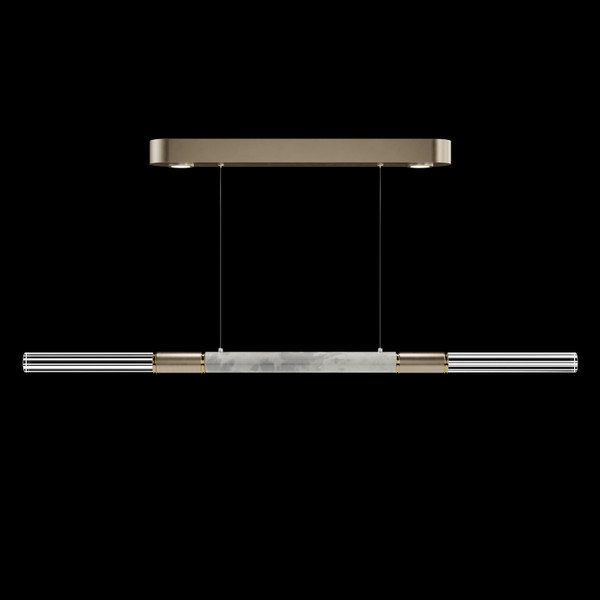 Fine Art Handcrafted Lighting - 100149-512 - LED Linear Pendant - Antonia - Soft Gold Leaf