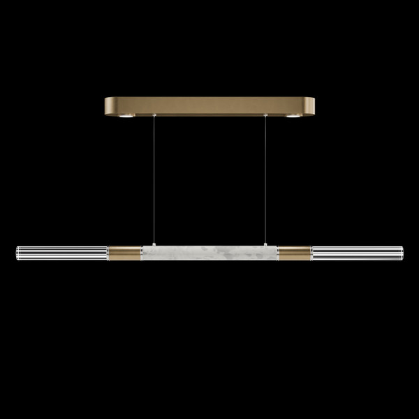 Fine Art Handcrafted Lighting - 100149-322 - LED Linear Pendant - Antonia - Gold Leaf