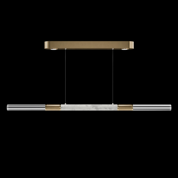 Fine Art Handcrafted Lighting - 100149-312 - LED Linear Pendant - Antonia - Gold Leaf
