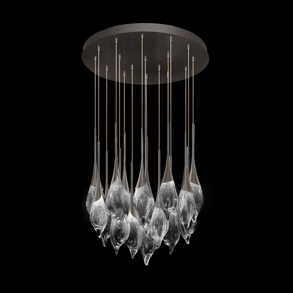 Fine Art Handcrafted Lighting - 100145-7 - LED Pendant - Mayu - Black