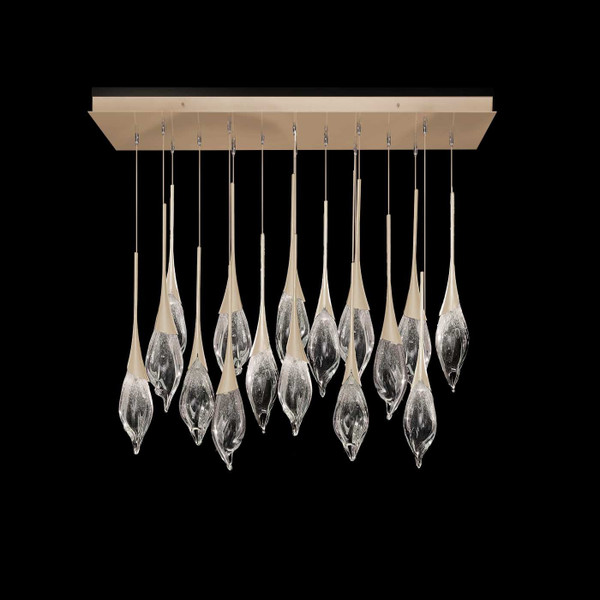 Fine Art Handcrafted Lighting - 100146-6 - LED Pendant - Mayu - Gold