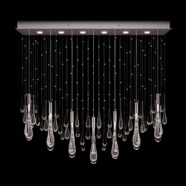 Fine Art Handcrafted Lighting - 100138-7 - LED Pendant - Rain - Silver