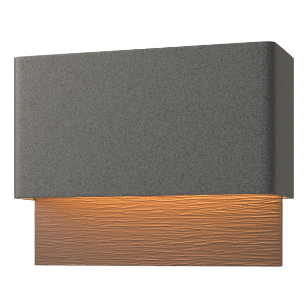 Hubbardton Forge - 302630-LED-20-75 - LED Outdoor Wall Sconce - Stratum - Coastal Natural Iron