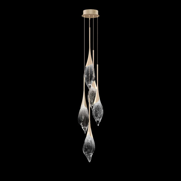 Fine Art Handcrafted Lighting - 100130-6 - LED Pendant - Mayu - Gold