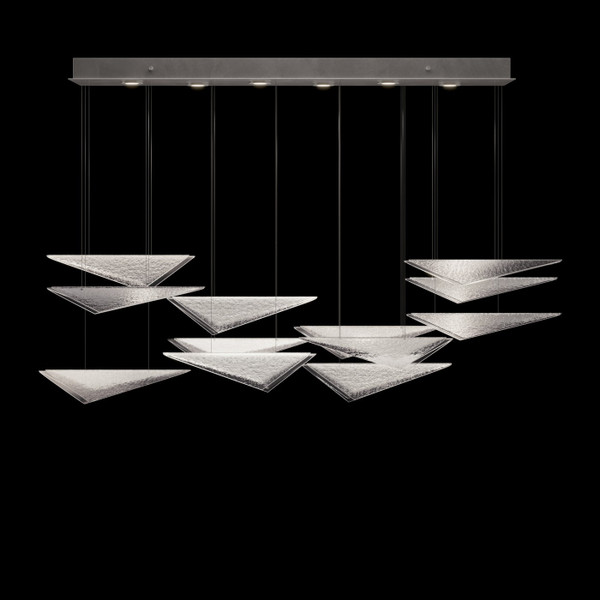 Fine Art Handcrafted Lighting - 100118-44 - LED Pendant - Volo - Silver
