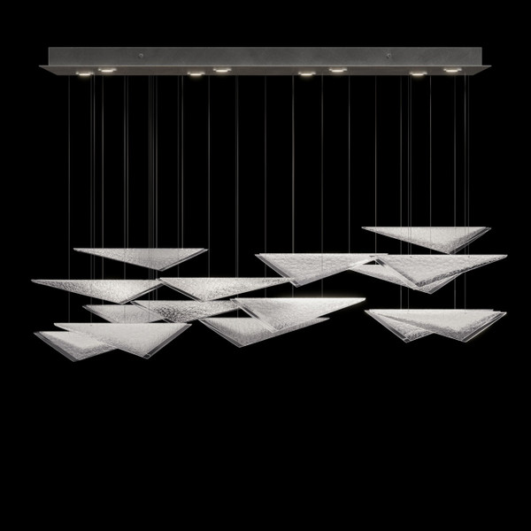 Fine Art Handcrafted Lighting - 100117-44 - LED Pendant - Volo - Silver