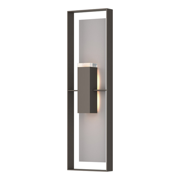 Hubbardton Forge - 302608-SKT-77-78-ZM0736 - Two Light Outdoor Wall Sconce - Shadow Box - Coastal Dark Smoke