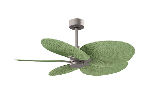 Matthews Fan Company - AKTP-BN-PL - Five Blade Ceiling Fan - Alessandra Tropical - Brushed Nickel