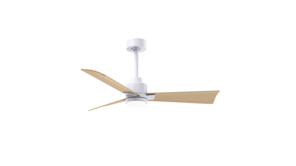Matthews Fan Company - AKLK-MWH-LM-42 - 42" Ceiling Fan - Alessandra - LK - Matte White