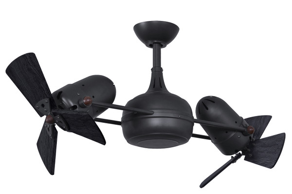 Matthews Fan Company - DG-BK-WDBK - 41" Ceiling Fan - Dagny - Matte Black