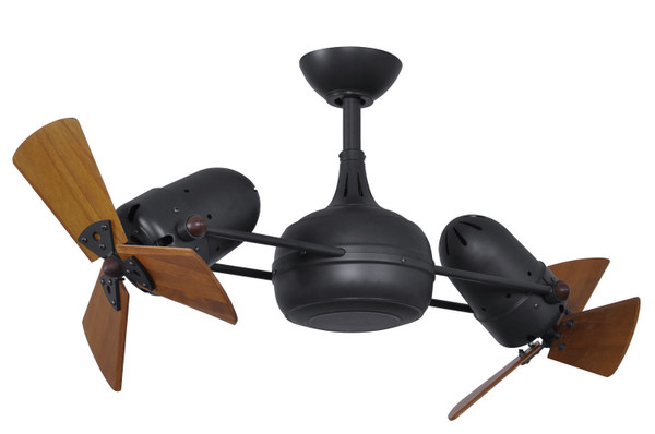 Matthews Fan Company - DG-BK-WD - 41" Ceiling Fan - Dagny - Matte Black