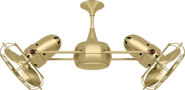 Matthews Fan Company - DD-BRBR-MTL - Ceiling Fan - Duplo-Dinamico - Brushed Brass