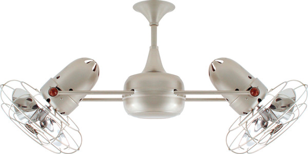 Matthews Fan Company - DD-BN-MTL-DAMP - Ceiling Fan - Duplo-Dinamico - Brushed Nickel