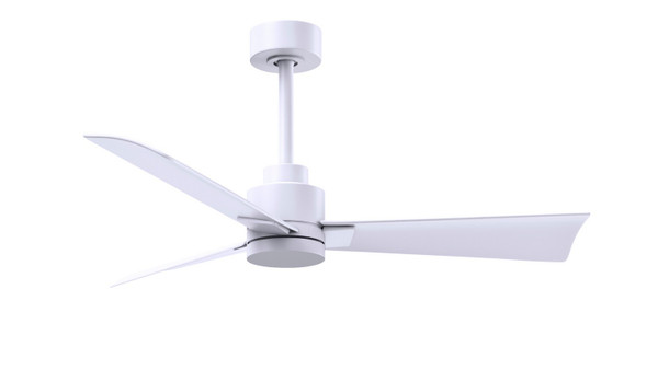 Matthews Fan Company - AK-MWH-MWH-42 - 42" Ceiling Fan - Alessandra - Matte White