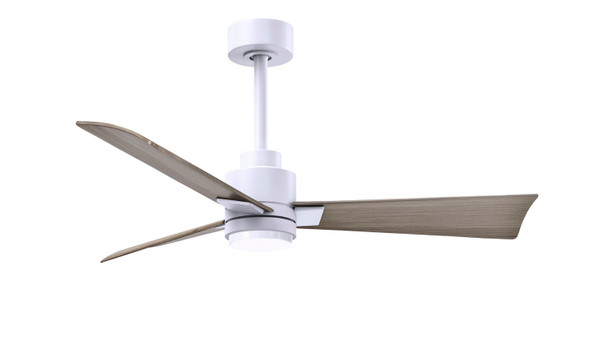 Matthews Fan Company - AKLK-MWH-GA-42 - 42" Ceiling Fan - Alessandra - LK - Matte White
