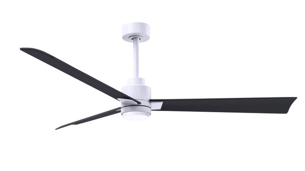 Matthews Fan Company - AKLK-MWH-BK-56 - 56" Ceiling Fan - Alessandra - LK - Matte White