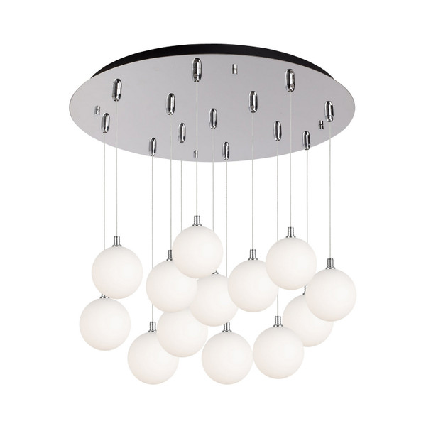 Kuzco Lighting - MP3106CHOP-13 - LED Pendant - Bolla - Chrome/Opal Matte Glass