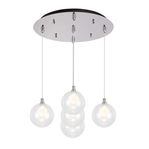 Kuzco Lighting - MP3106CH-05 - LED Pendant - Bolla - Chrome