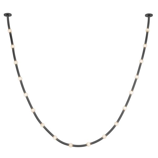 Kuzco Lighting - PD39317-BK/OP-UNV-010-RT - LED Pendant - Corda - Black/Opal Glass