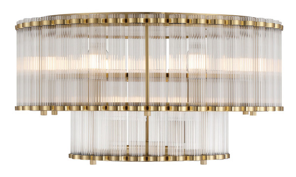 Eurofase - 49169-010 - Nine Light Flush Mount - Glasbury - Gold