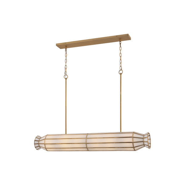 Metropolitan - N5626-732 - Six Light Linear Chandelier - Jaxen - Legacy Brass