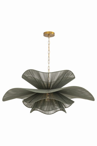 Mitzi - H1084701L-PBR - One Light Chandelier - Amanda - Patina Brass