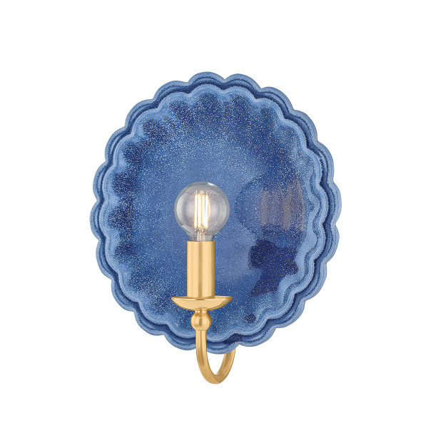 Mitzi - H1140101-AGB/CIW - One Light Wall Sconce - Paulette - Aged Brass
