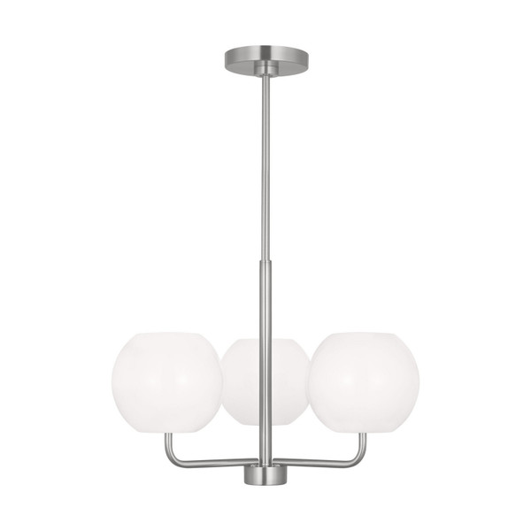Generation Lighting - GLC1043EN3/BS - Three Light Chandelier - Rory - Brushed Steel
