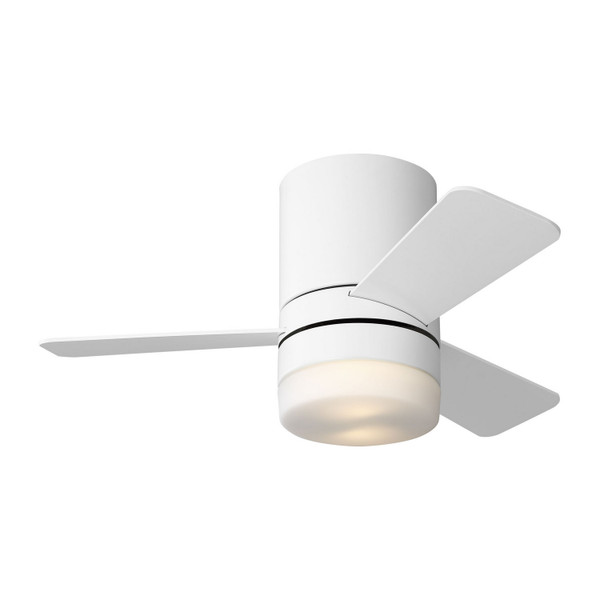 Generation Lighting - 3ERHR32RZWD - 32"Ceiling Fan - Era 32 Hugger LED - Matte White