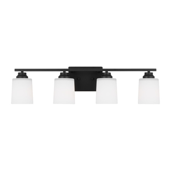 Generation Lighting - 4420904-112 - Four Light Wall / Bath Sconce - Vinton - Midnight Black